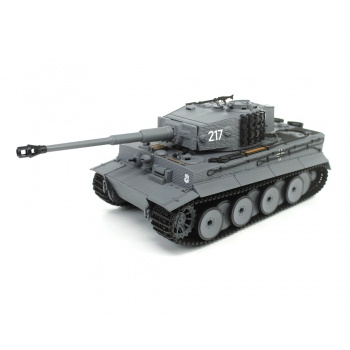 Ferngesteuerter Panzer IR/Sound 1:24 Deutscher Tiger I Mittlerer Standard Grau RTR 2,4 GHz - Heng Long 3841-11-M